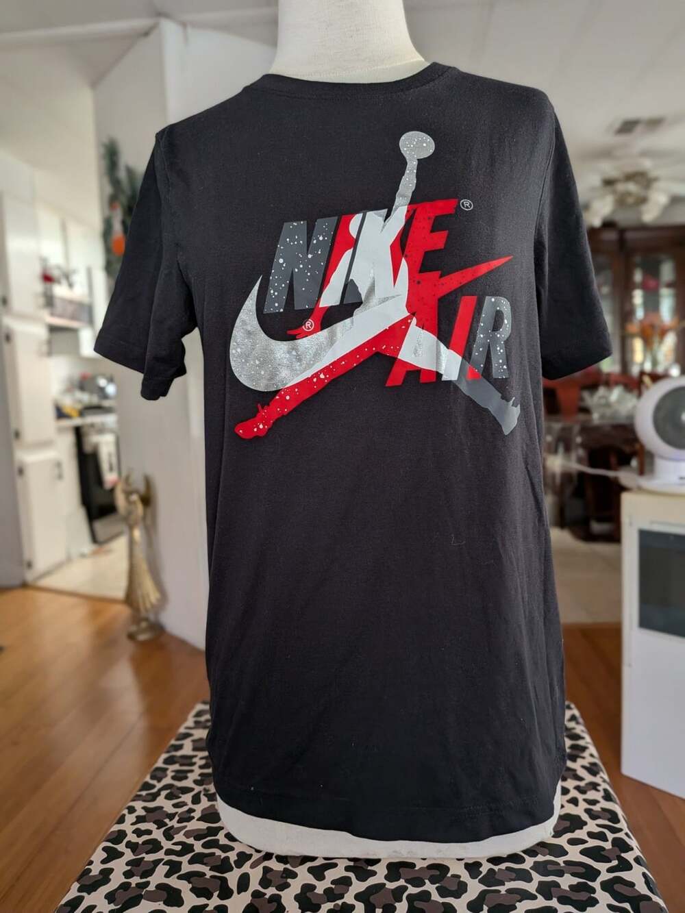 Jordan Jumpman Classics Logo T-Shirt Black Red White XL